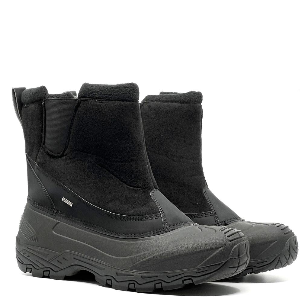 POLAR Waterproof Faux Fur Lined Snow Boots Black Men's US 14 New NWOB